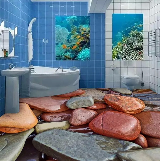 3D藝術(shù)地坪漆施工工藝效果展示！