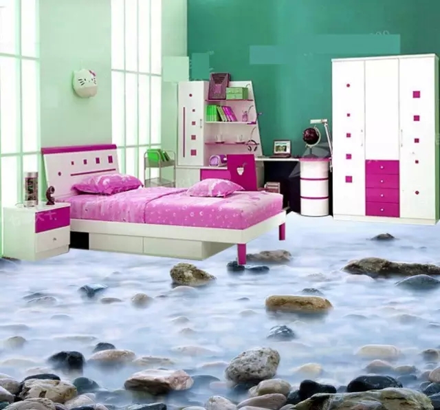 3D藝術(shù)地坪漆施工工藝效果展示！